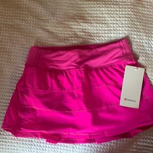 LULULEMON POW PINK PACE REVIVAL SKIRT NWT